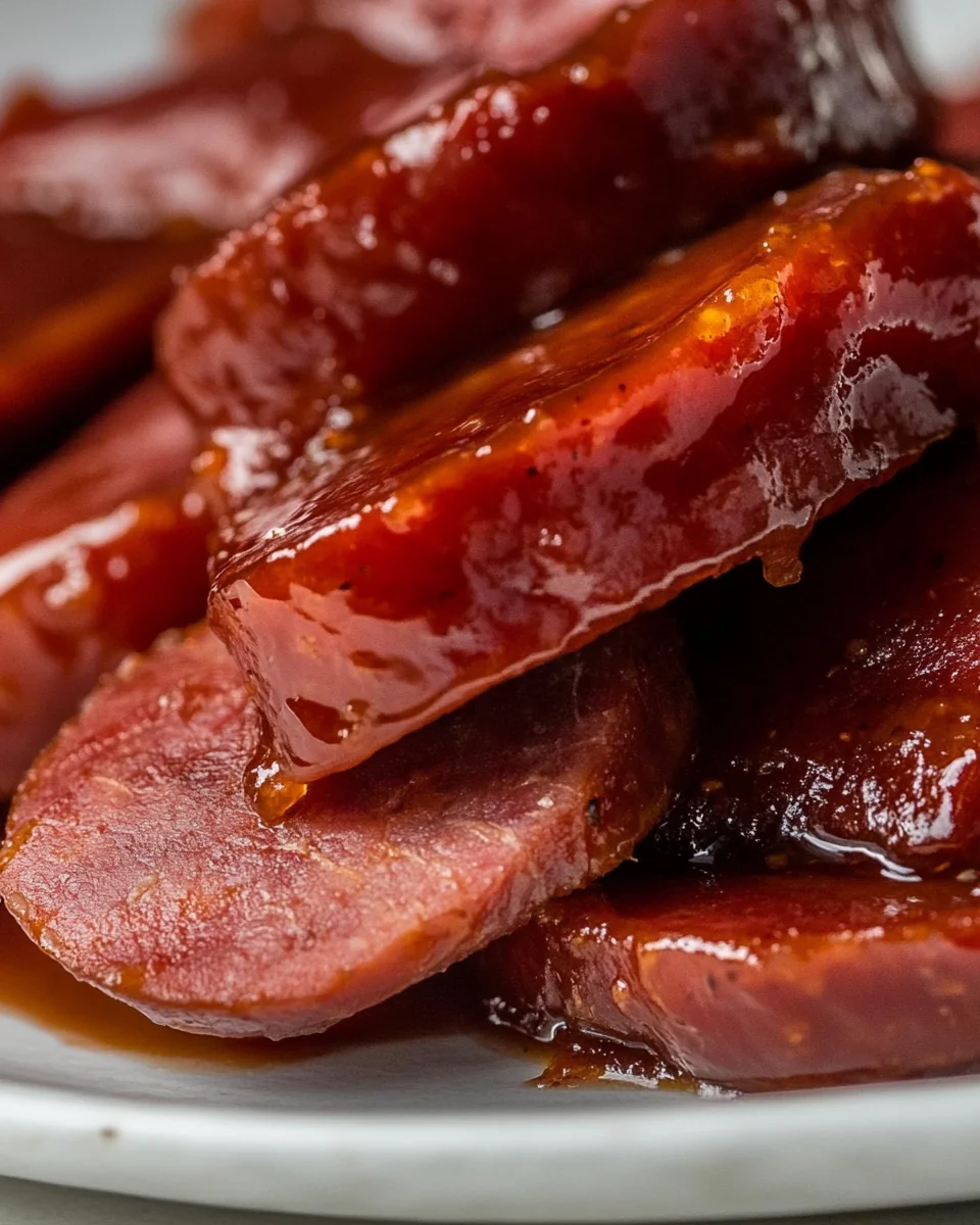 Slow Cooker Sweet Bourbon Glazed Kielbasa - additional image
