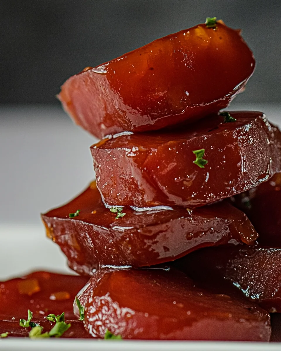 Slow Cooker Sweet Bourbon Glazed Kielbasa - additional image