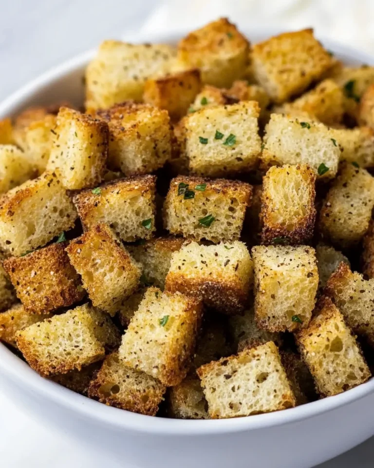 Homemade Sourdough Croutons For Salads And Soups