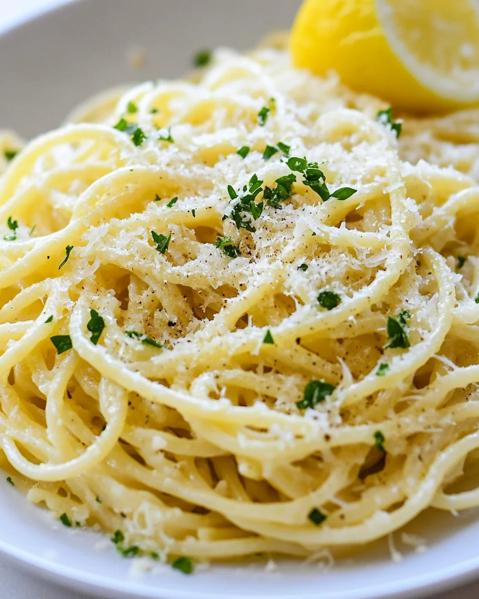 Classic Spaghetti Limone With Fresh Lemon and Herbs - additional image