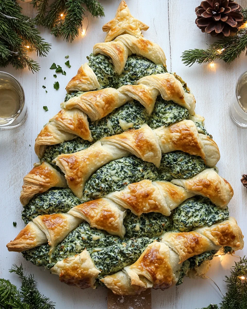 Savory Spinach Dip Pull Apart Christmas Tree - additional image