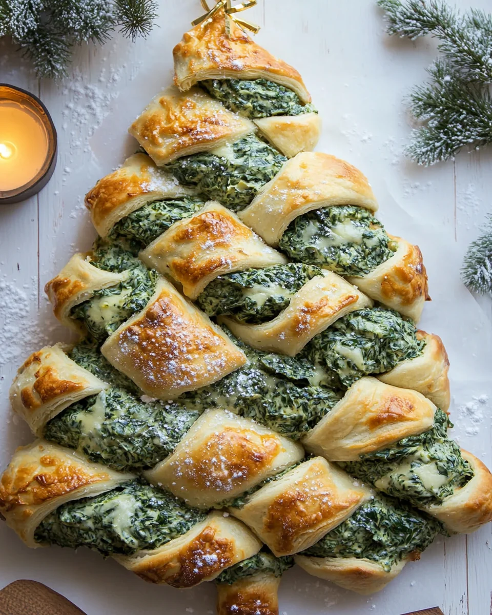 Savory Spinach Dip Pull Apart Christmas Tree - additional image