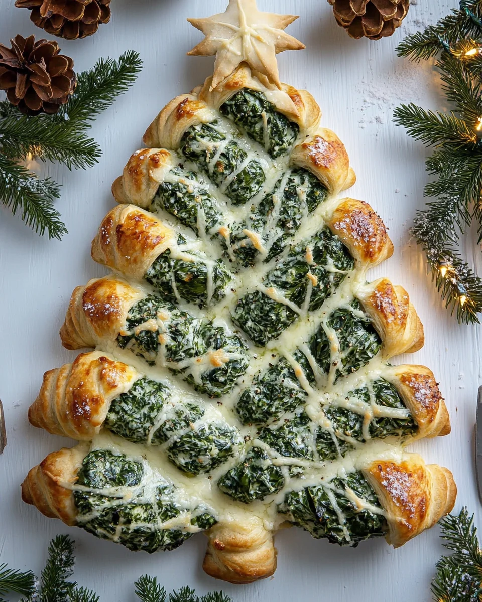 Savory Spinach Dip Pull Apart Christmas Tree - additional image