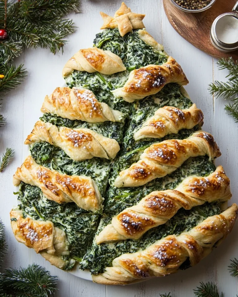 Savory Spinach Dip Pull Apart Christmas Tree
