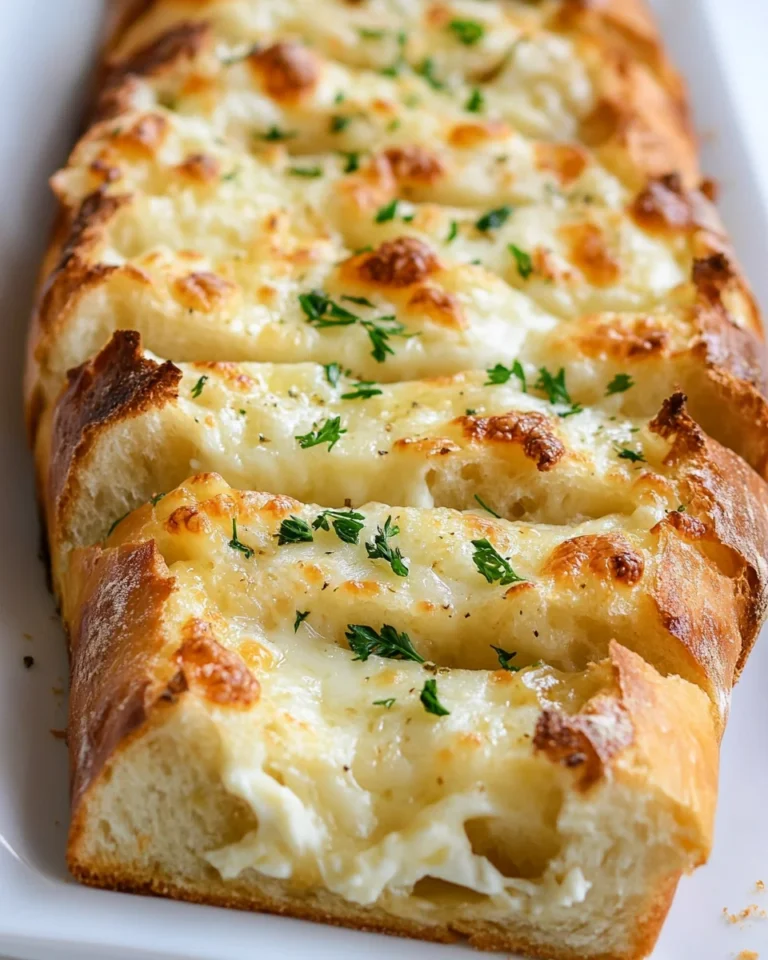 Simple Three Cheese Garlic Bread