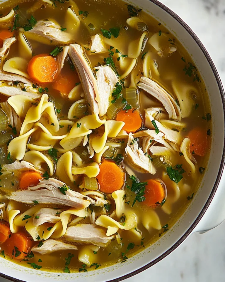 Homemade Turkey Noodle Soup for Cozy Comfort