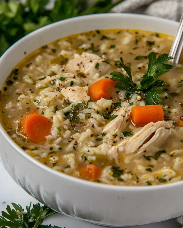 Simple and Delicious Turkey and Rice Soup