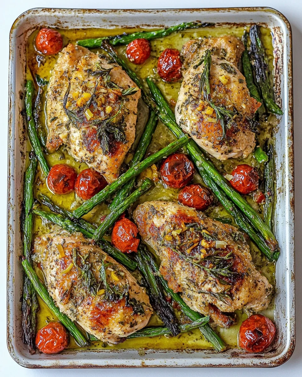 Simple Tuscan Garlic Chicken Sheet Pan Recipe - additional image
