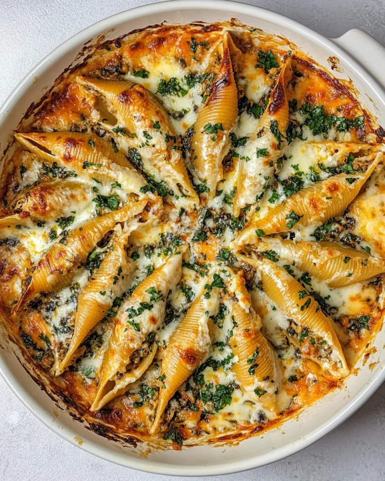 Delicious Tuscan Stuffed Shells Made From Scratch