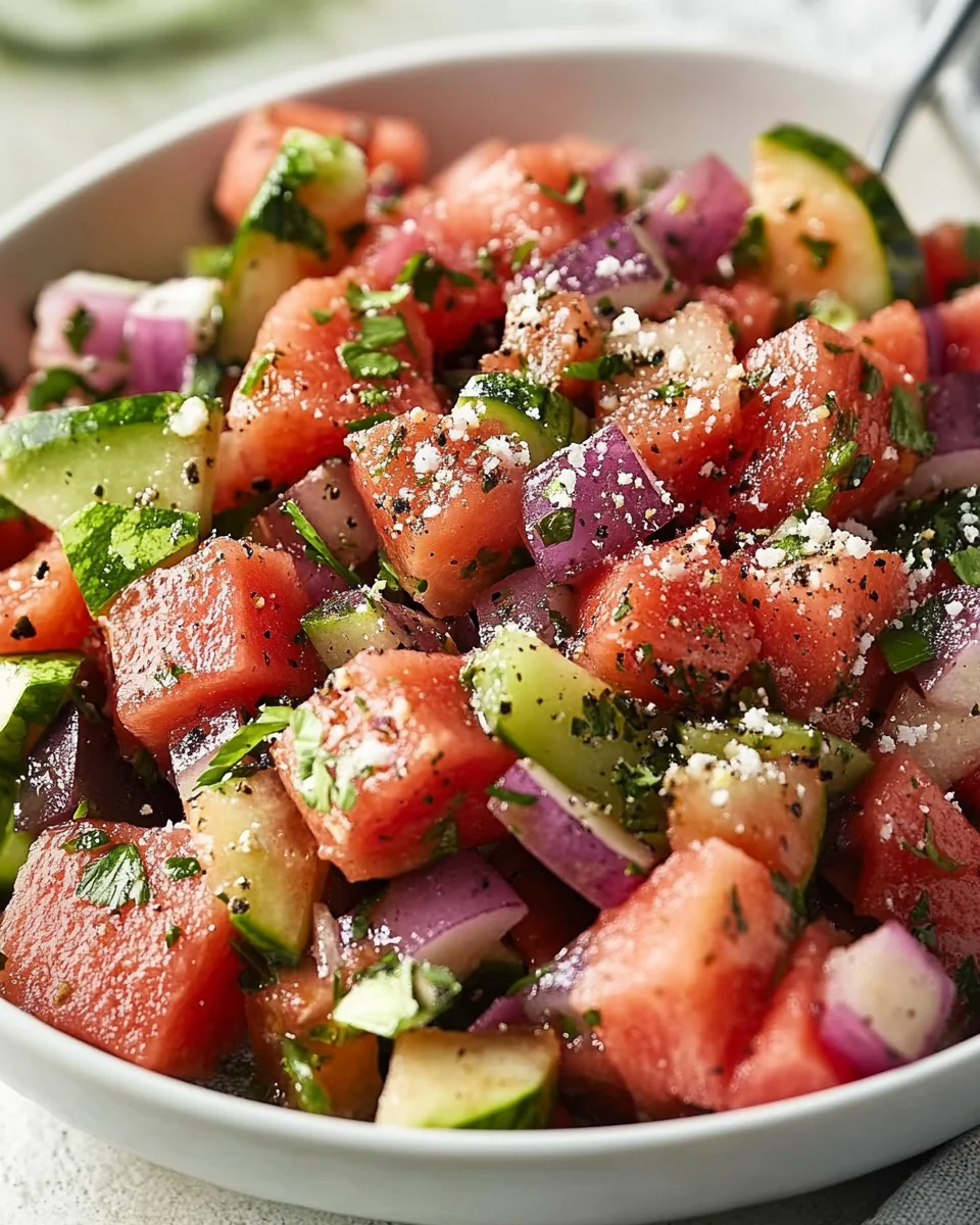 Fresh Watermelon Salad for a Refreshing Summer Treat - additional image