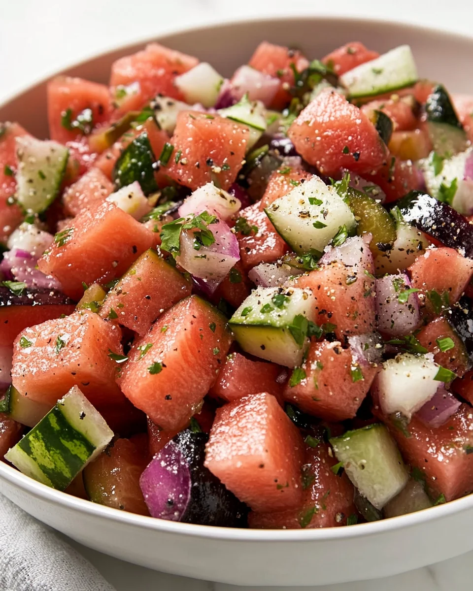 Fresh Watermelon Salad for a Refreshing Summer Treat - additional image