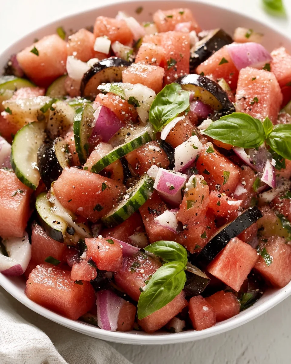 Fresh Watermelon Salad for a Refreshing Summer Treat - additional image